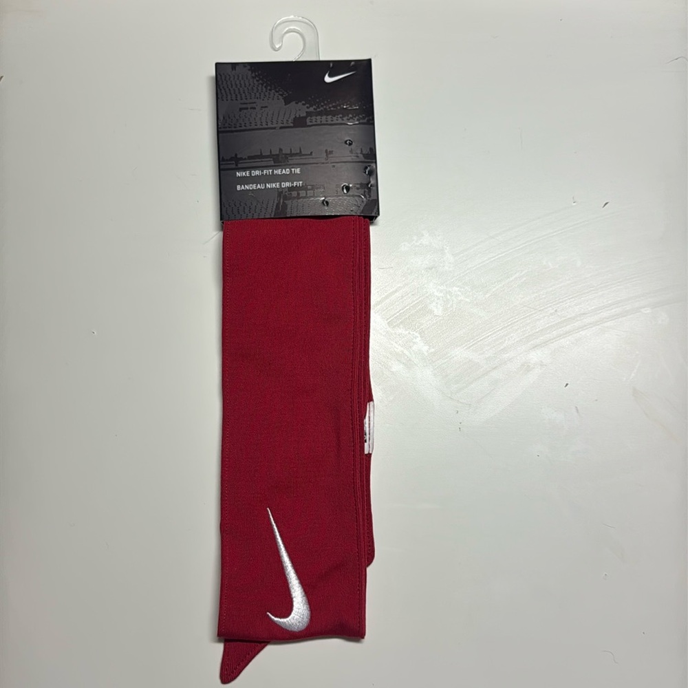 NWT Nike Dry Dri-Fit Red Head Tie Unisex Softball volleyball basketball Tennis